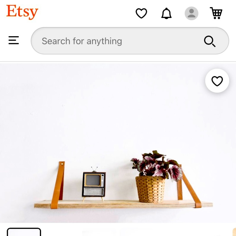 NEW Leather straps for floating shelf!